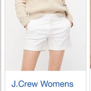 J Crew white chino shorts - never worn